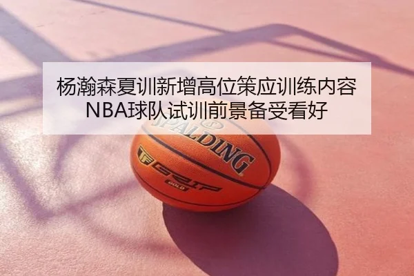 杨瀚森夏训新增高位策应训练内容 NBA球队试训前景备受看好